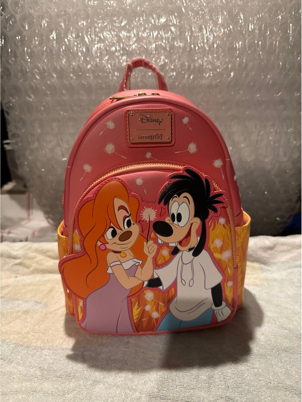 Loungefly Disney A Goofy Movie Max & Roxanne Dandelion Backpack NWT